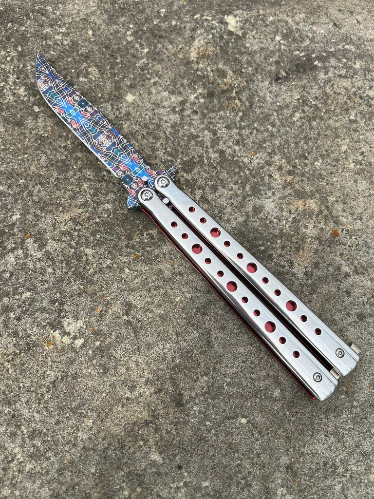 Heavy Duty Balisong Butterfly Knife- Limited Edition Decorative Blade - AnyTime Blades