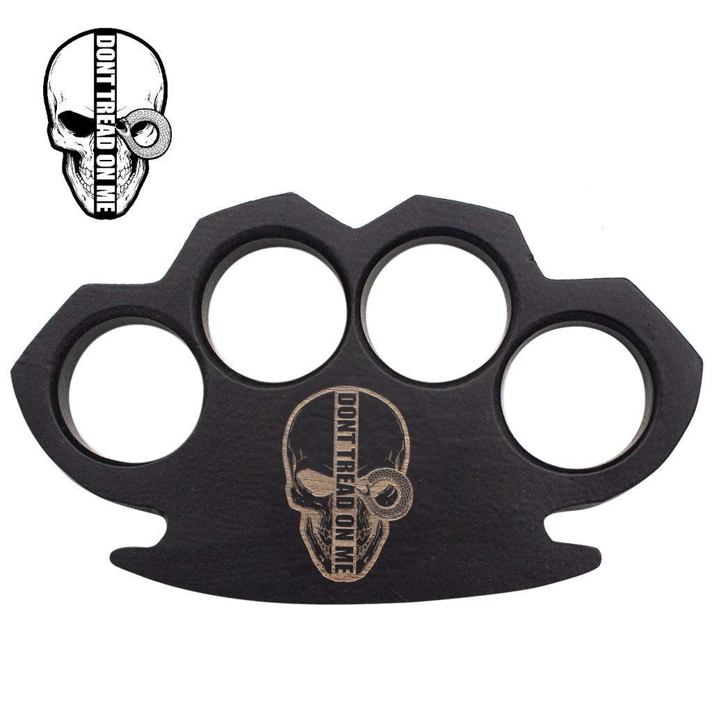 Don't Tread on Me Custom Brass Knuckles- We have the largest selection of Brass Knuckles in Indiana with the lowest prices! Get your  Dollar Sign Knuckle Dusters TODAY! Our Knuckle's range in price from $5 up $100. Our selection of collectible knuckles are raising the bar of what a brass knuckle can look like.