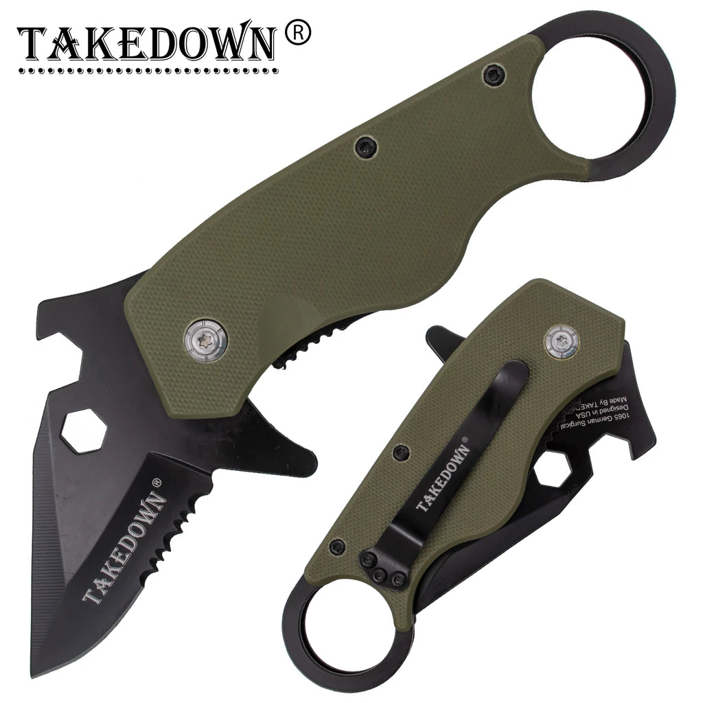 6.75" Multi Tool Pocket Knife with G1- Handle - AnyTime Blades