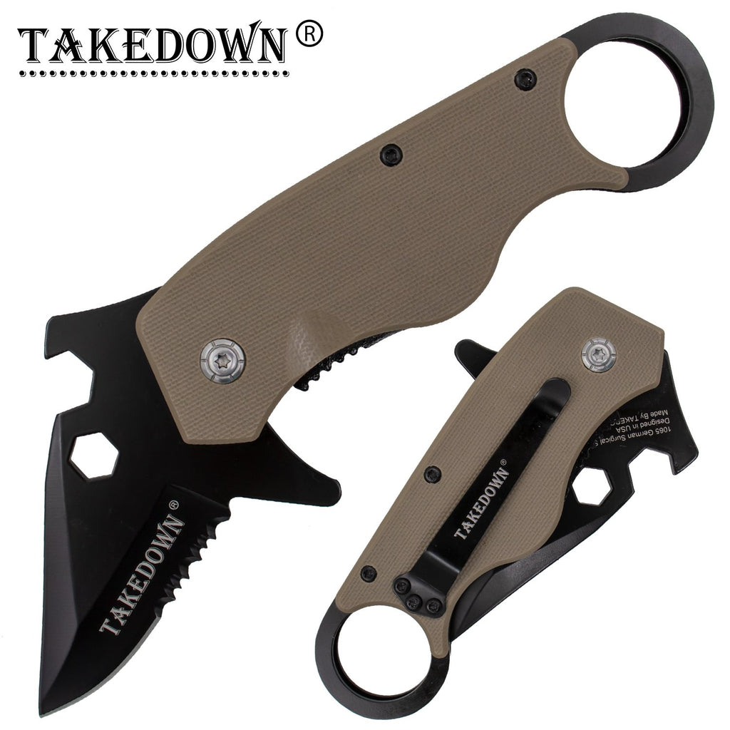 6.75" Multi Tool Pocket Knife with G1- Handle - AnyTime Blades