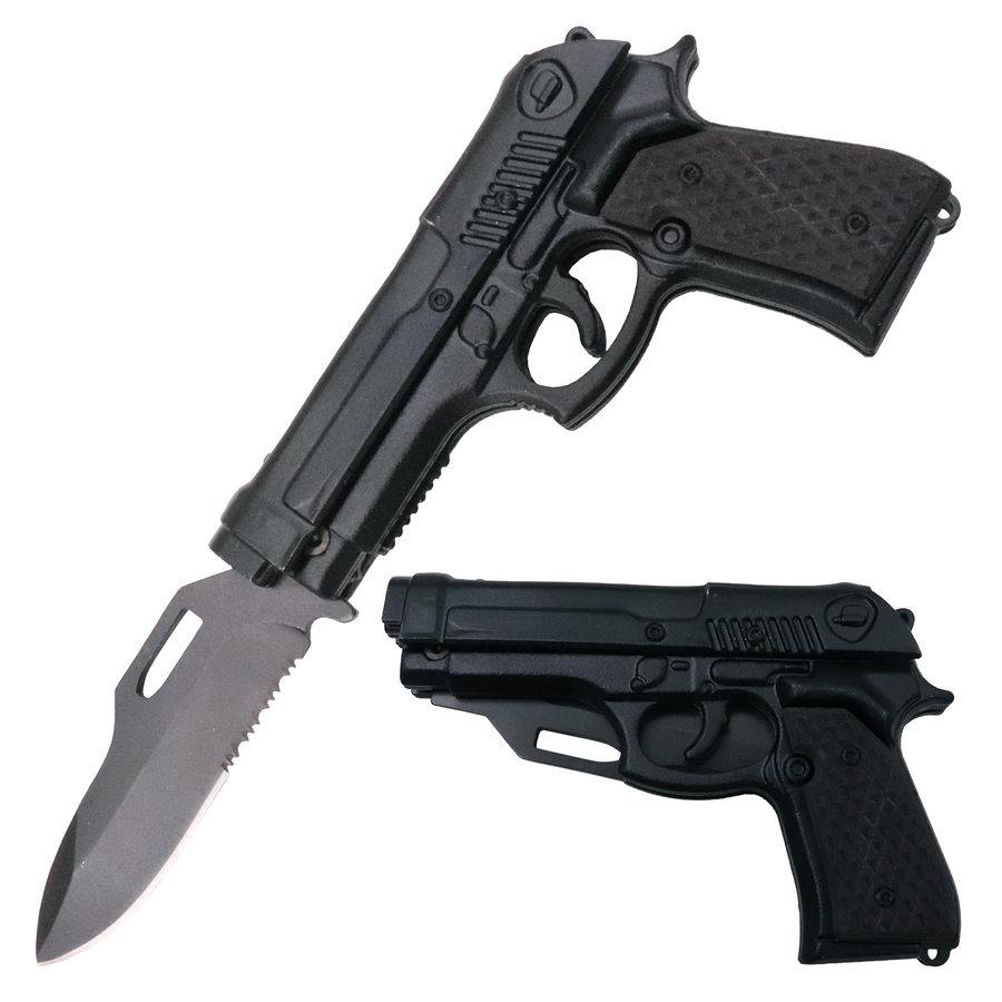 8"Cock and Lock Pistol/Gun Pocket Knife - AnyTime Blades