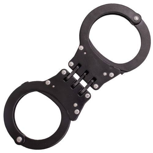 triple hinge black handcuffs 