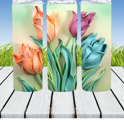 3D Tulip 20oz Tumbler - AnyTime Blades