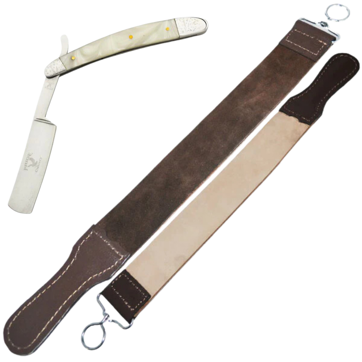 Men's Classic Straight Razor and Strop – AnyTime Blades