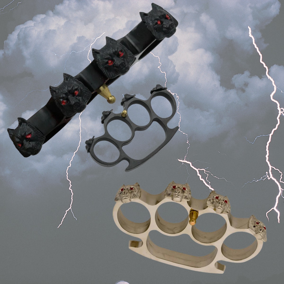 4 Finger Rings Heavy Duty Wolf Pack AnyTime Blades