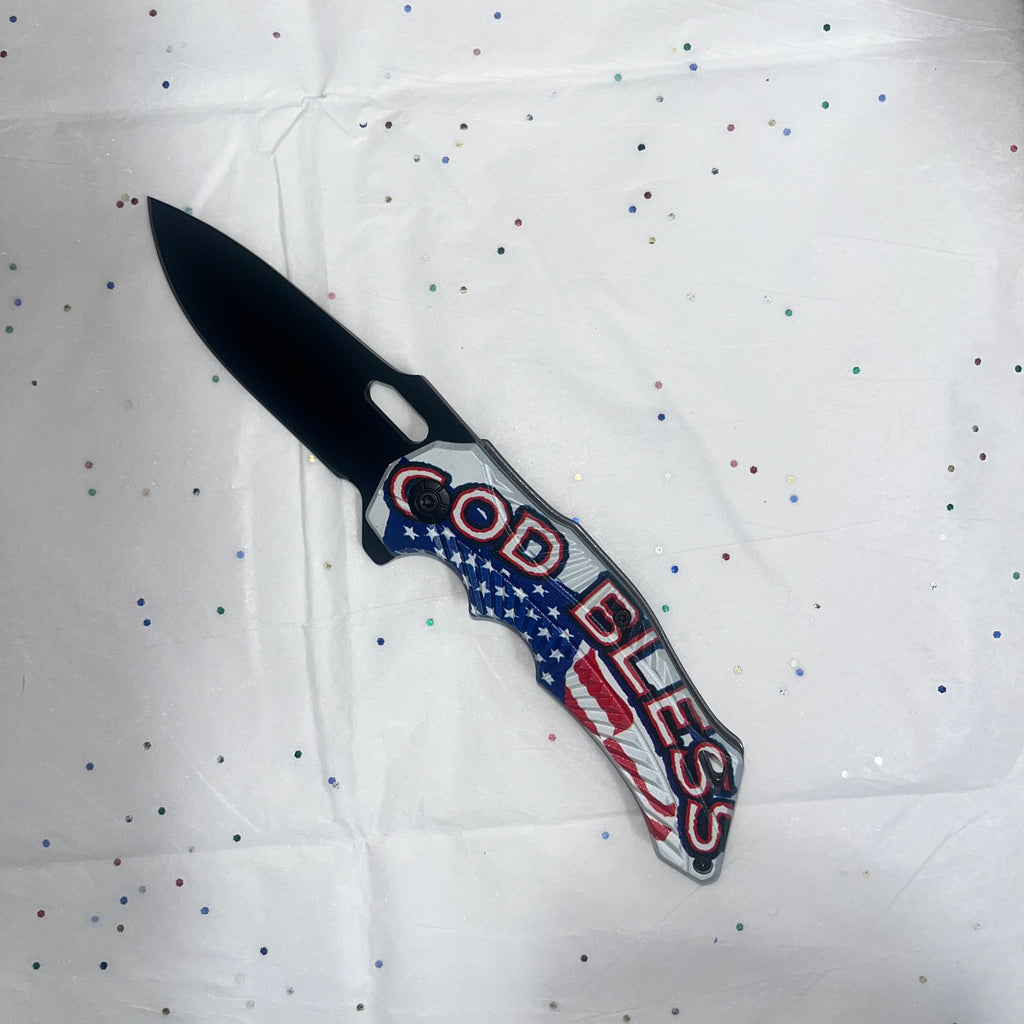 god bless usa knife