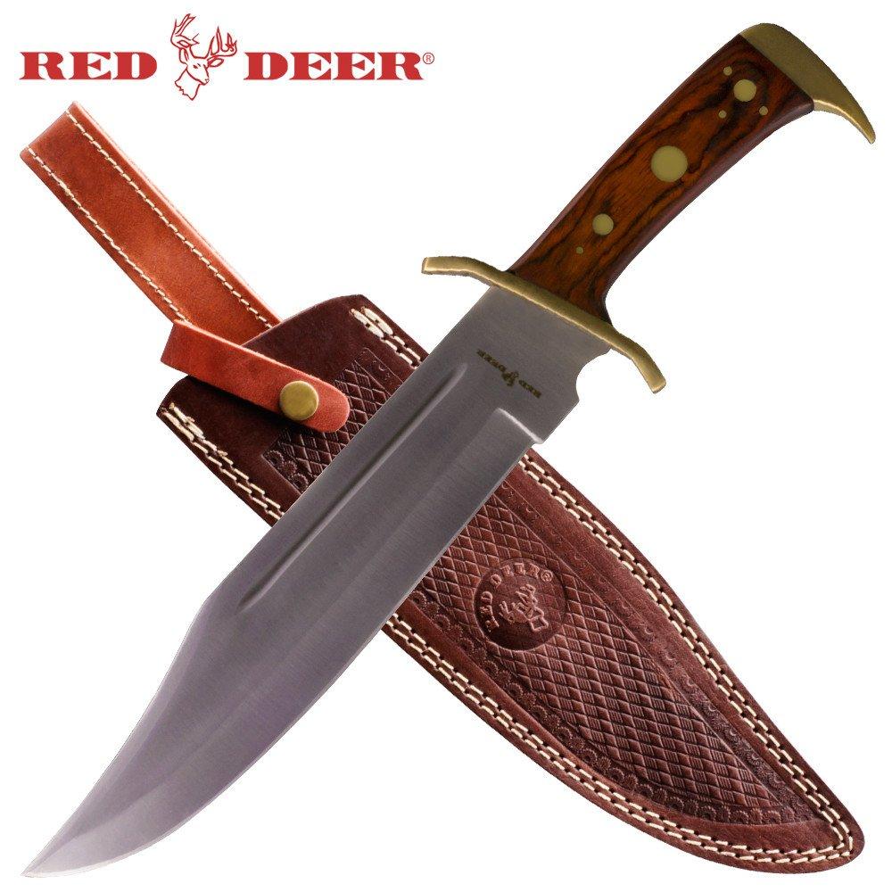 16.5" Red Deer Western Outlaw Bowie Knife - AnyTime Blades