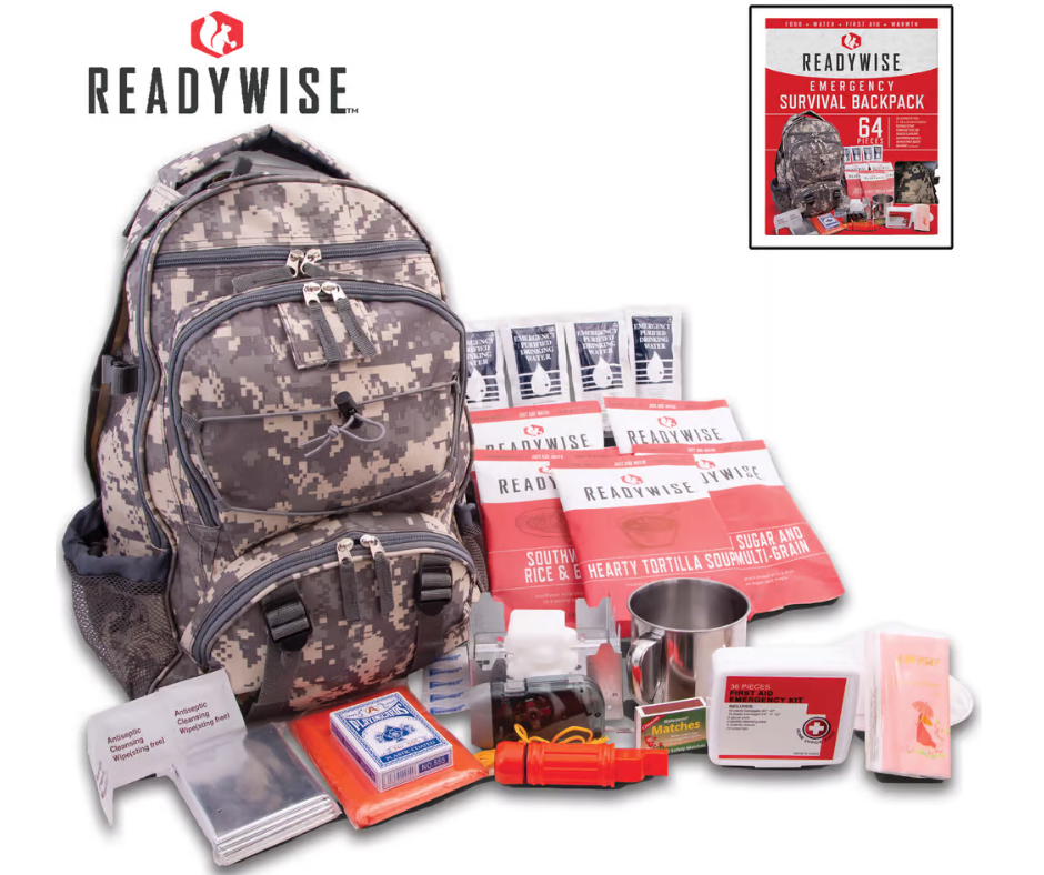 ReadyWise Company 5-Day Emergency Survival Kit - Camo - AnyTime Blades