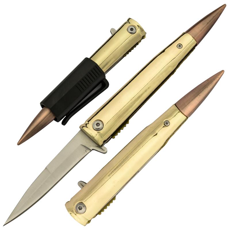 .50 Cal Novelty Pocket Knife - AnyTime Blades