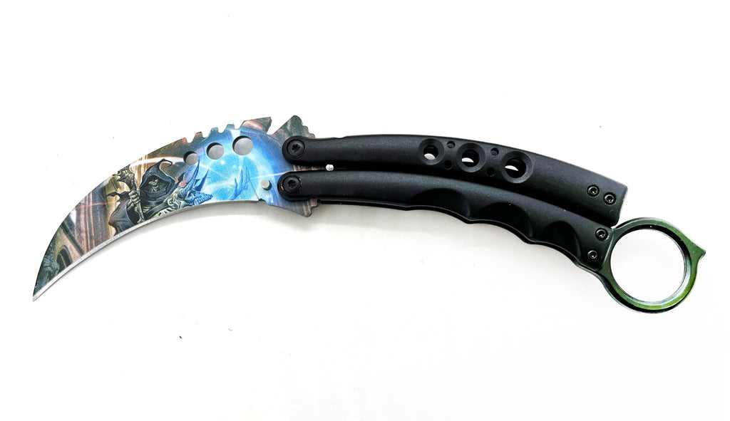 8.5" Butterfly Karambit - Grim Reaper - AnyTime Blades