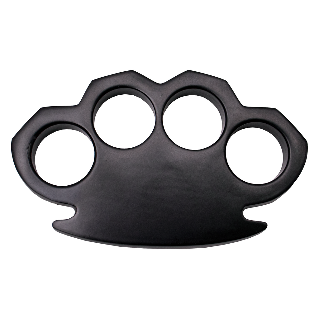 Black Brass Knuckle Duster Paper Weight - AnyTime Blades