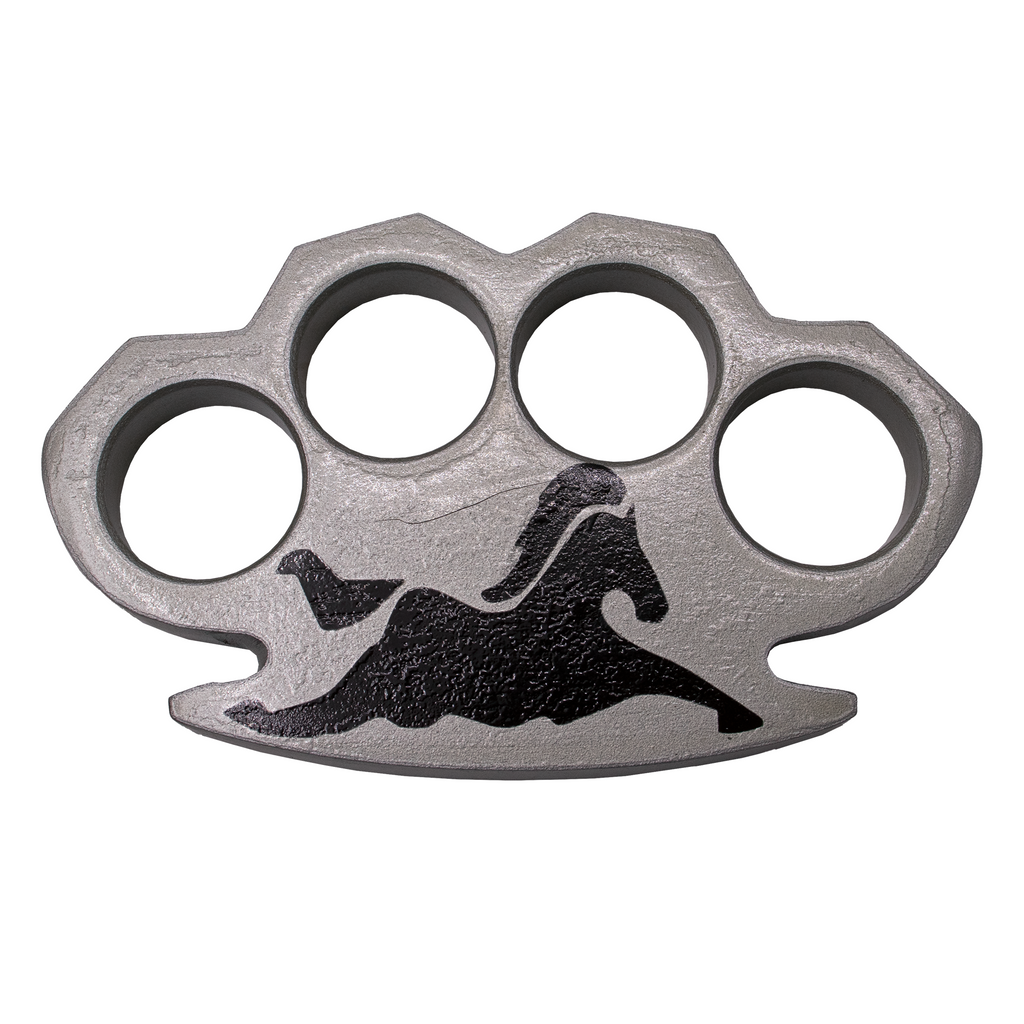 Running Horse Heavy Duty Brass Knuckle Duster Paper Weight - AnyTime Blades