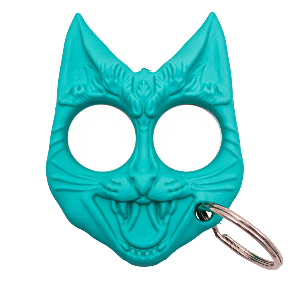 Self Defense Cat Keychain Teal - AnyTime Blades