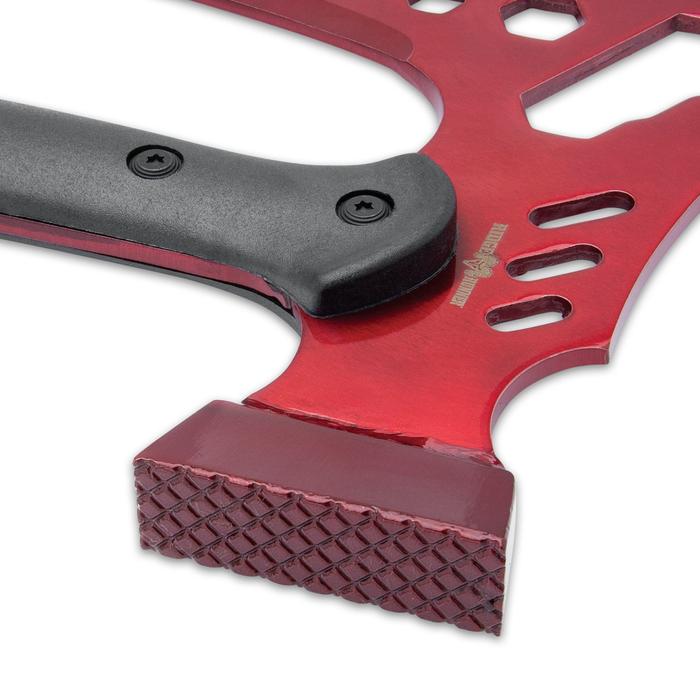 Ridge Runner Red Tactical Multi-Tool Hammer And Axe With Sheath - AnyTime Blades