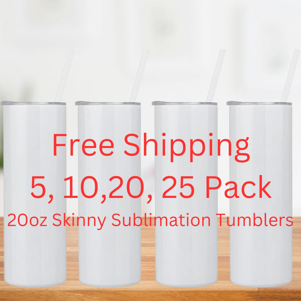 20 oz Sublimation Skinny Tumblers - AnyTime Blades