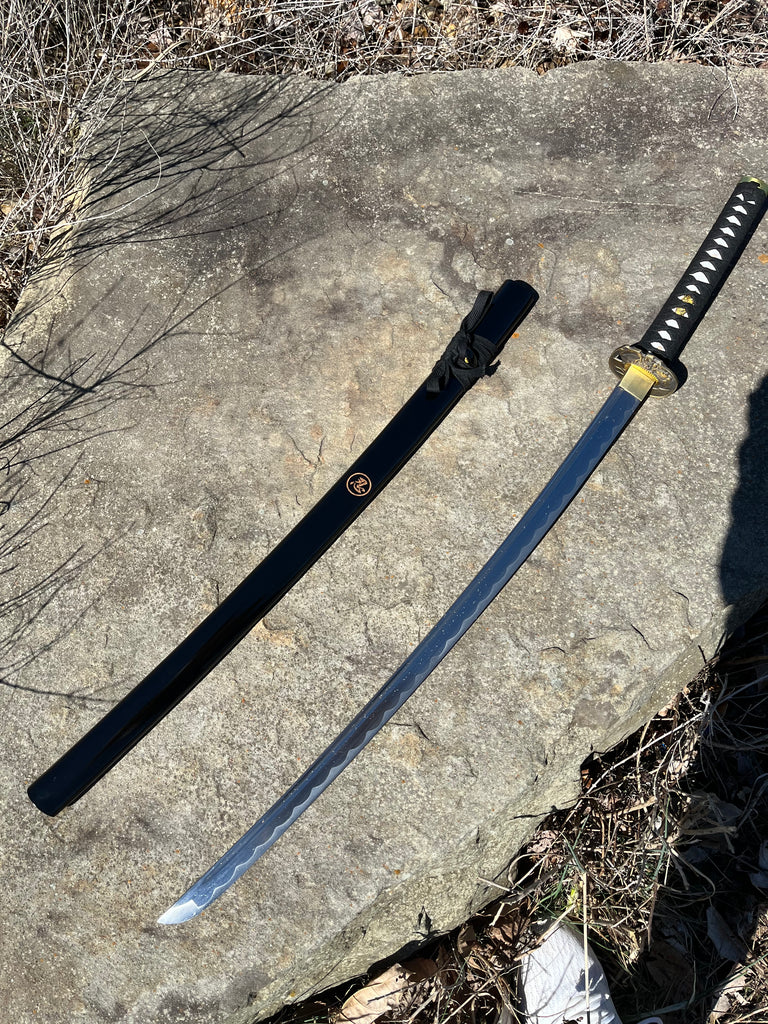 Battle Ready Dark Skull Katana - Samurai Sword - AnyTime Blades