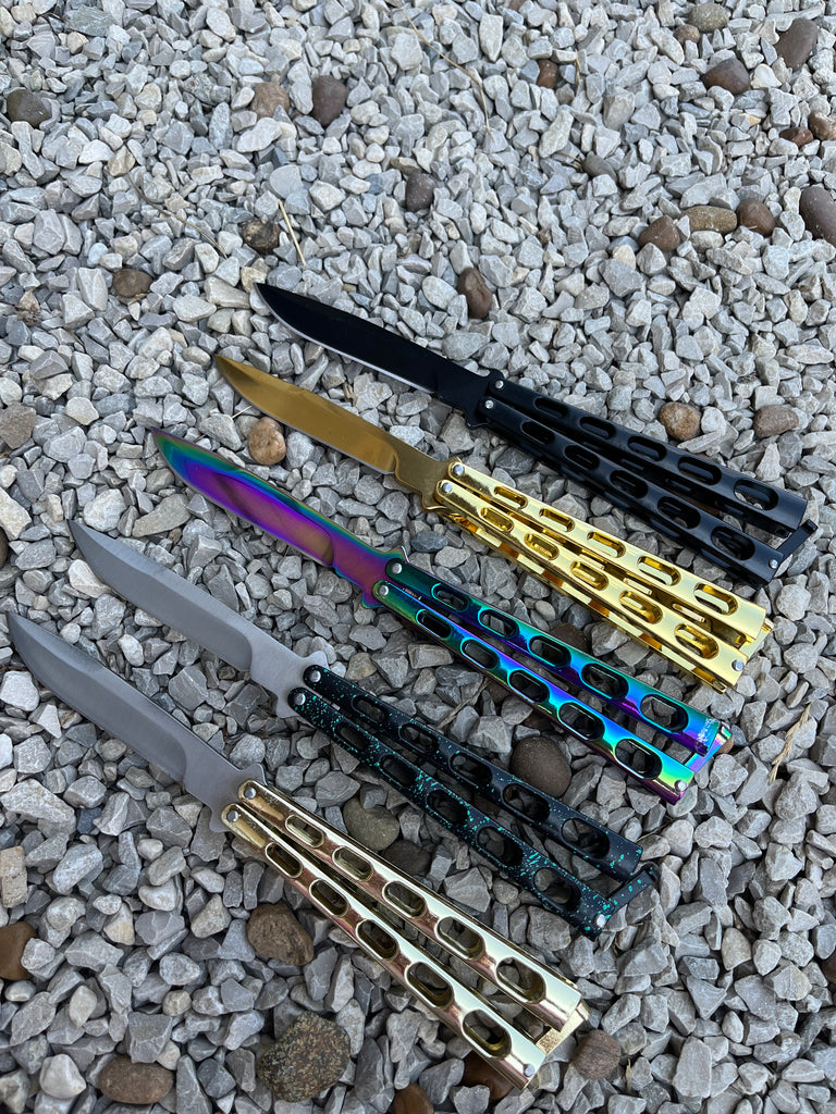 Balisong Butterfly Knife Available in 5 Colors - AnyTime Blades