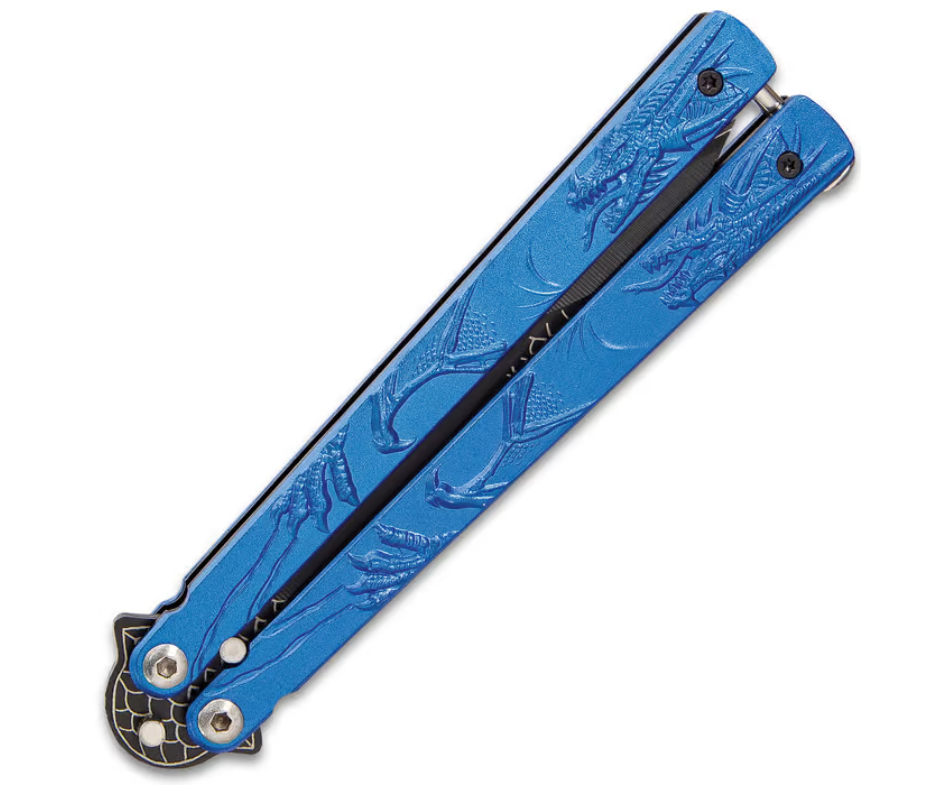 Blue Dragon Balisong Butterfly Knife - AnyTime Blades