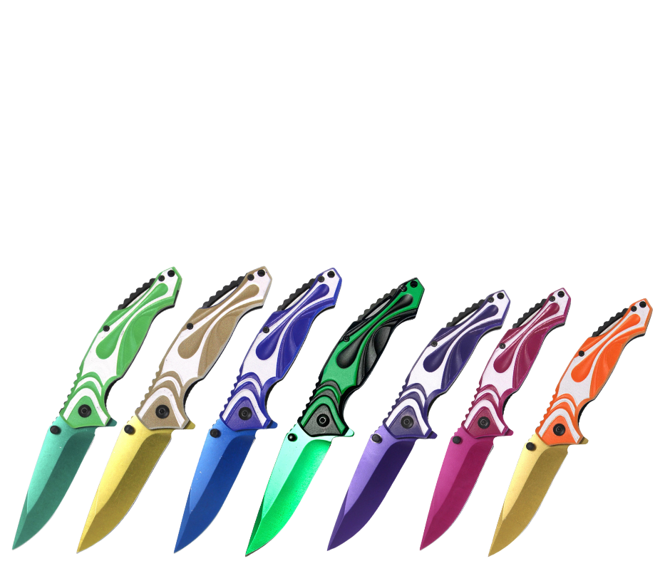 SERIES 4 Spring Assisted Pocket Knife Available in 11 Different Colors - AnyTime Blades