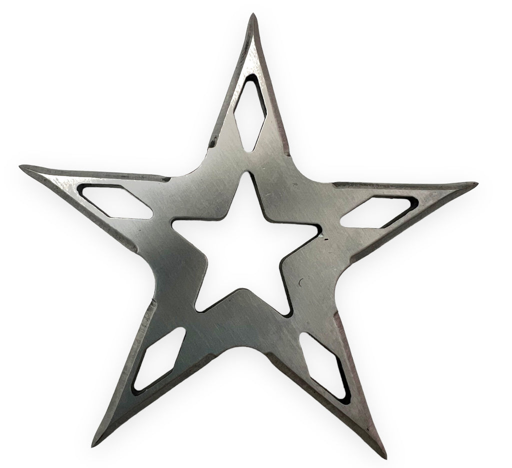 Small Throwing Star Silver - AnyTime Blades