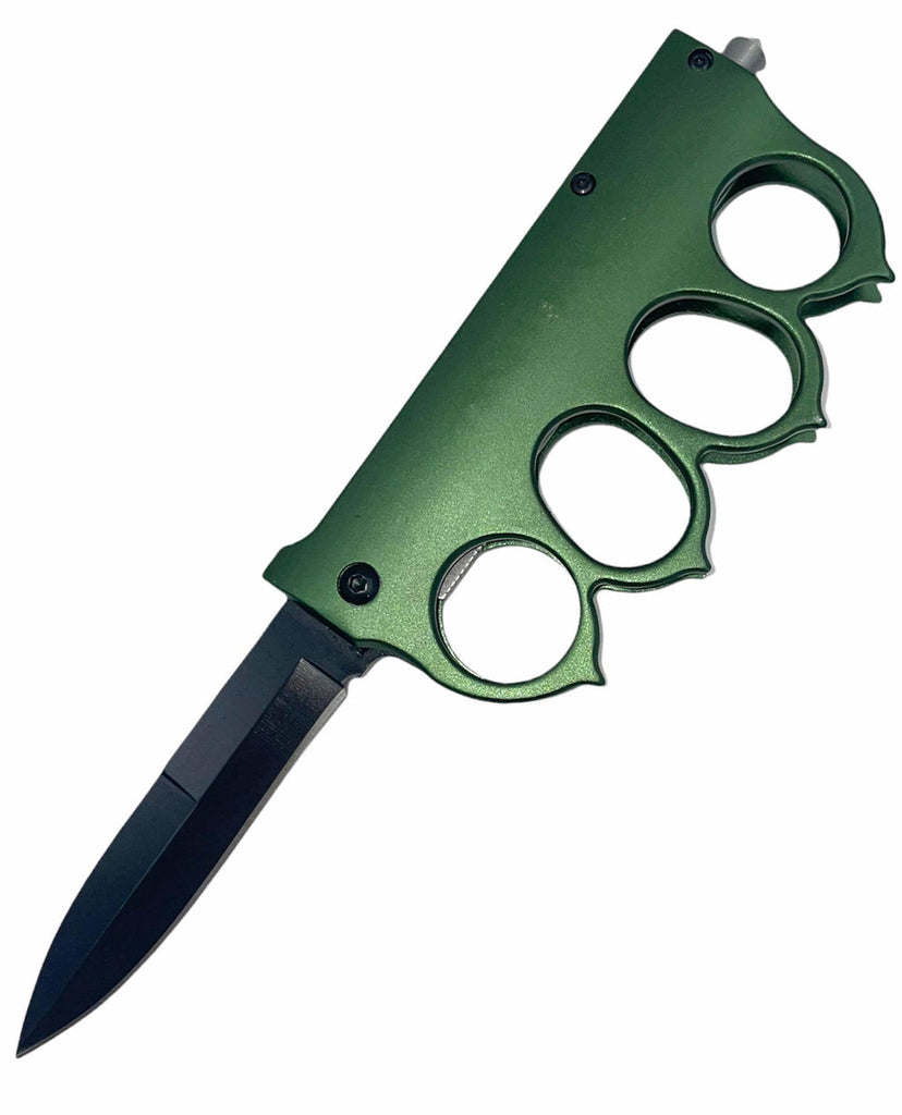 9" Spring Assisted Open Folding Trench Knife - AnyTime Blades