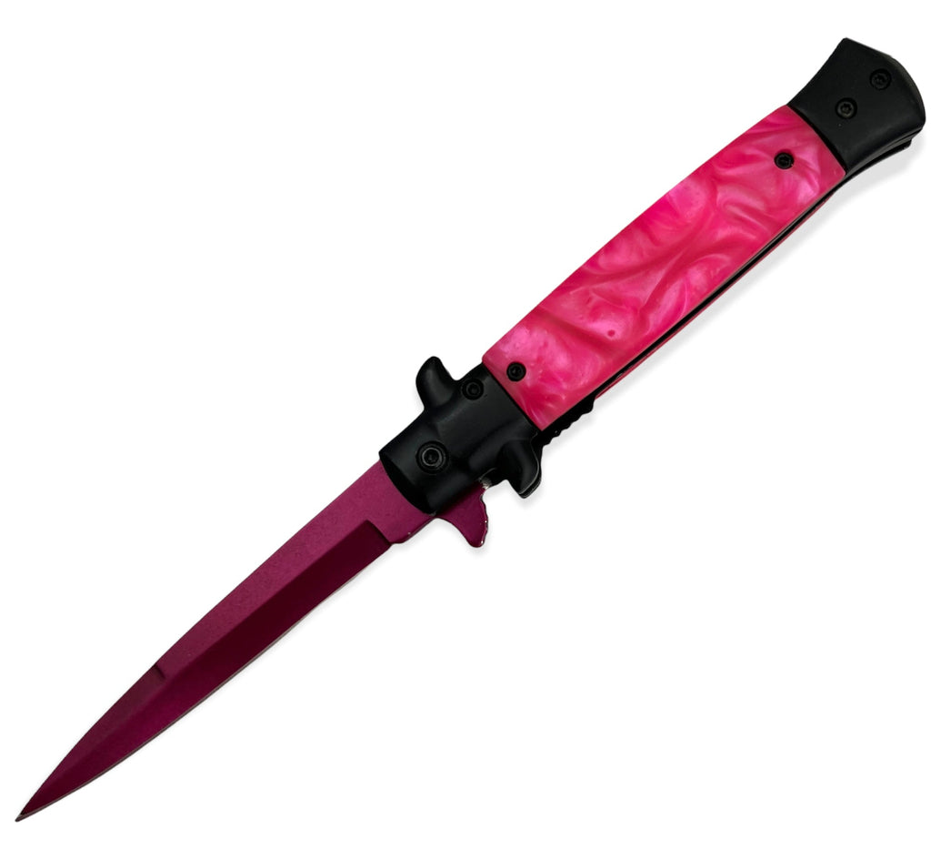 Series 1029 Pearl Stiletto with Colored Blade Available in 5 Colors - AnyTime Blades
