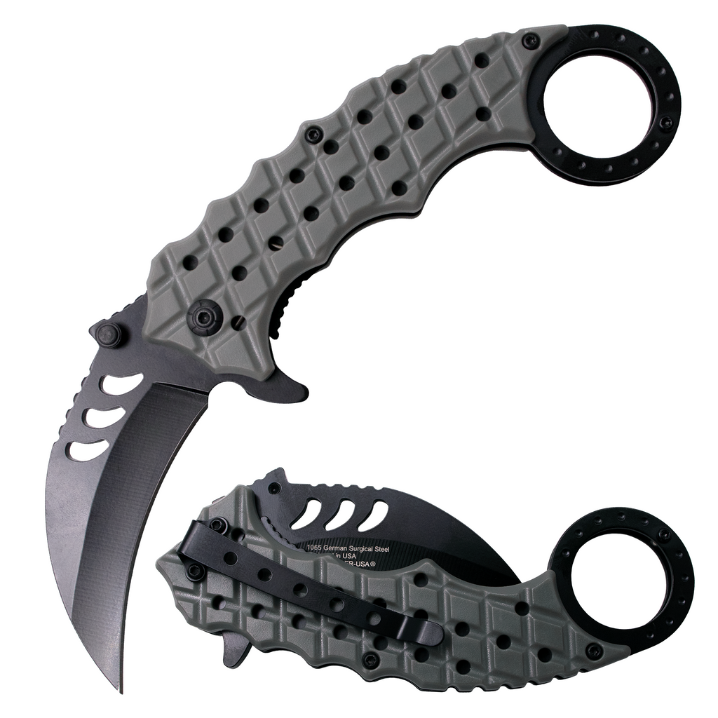 Tiger-USA Spring Assisted Karambit Pocket Knife - AnyTime Blades