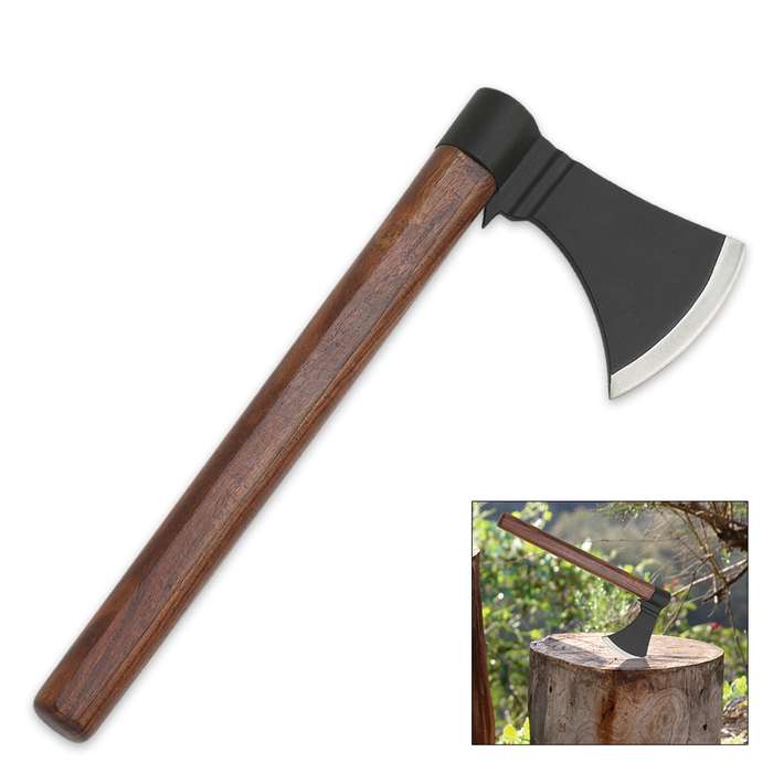13" Tactical Tomahawk Throwing Hatchet Axe Fixed Blade Survival Knife Camping - AnyTime Blades