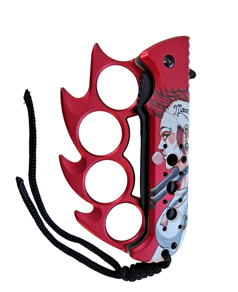 Elite Claw Mean Bitch Trench Knife Red - AnyTime Blades