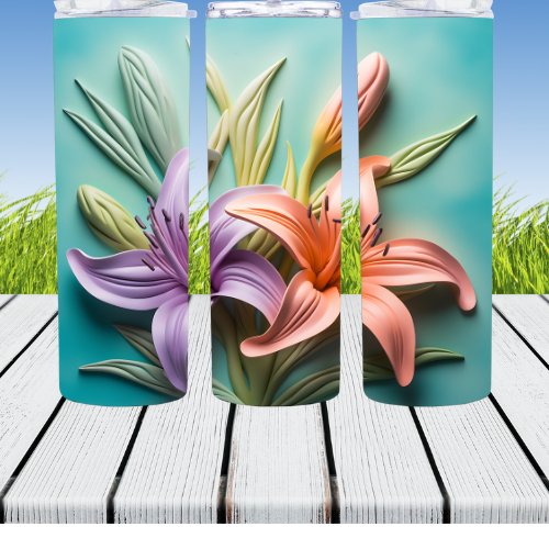 3D Lily 20oz Tumbler - AnyTime Blades