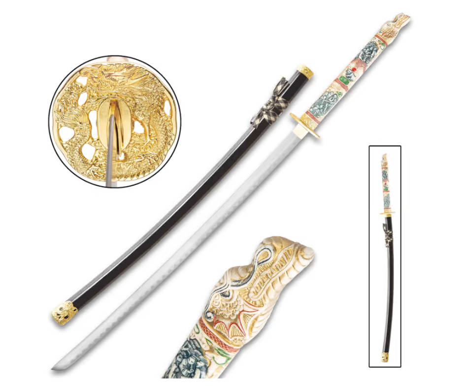 Sword of the Dragon Samurai Ninja Katana Sword - AnyTime Blades