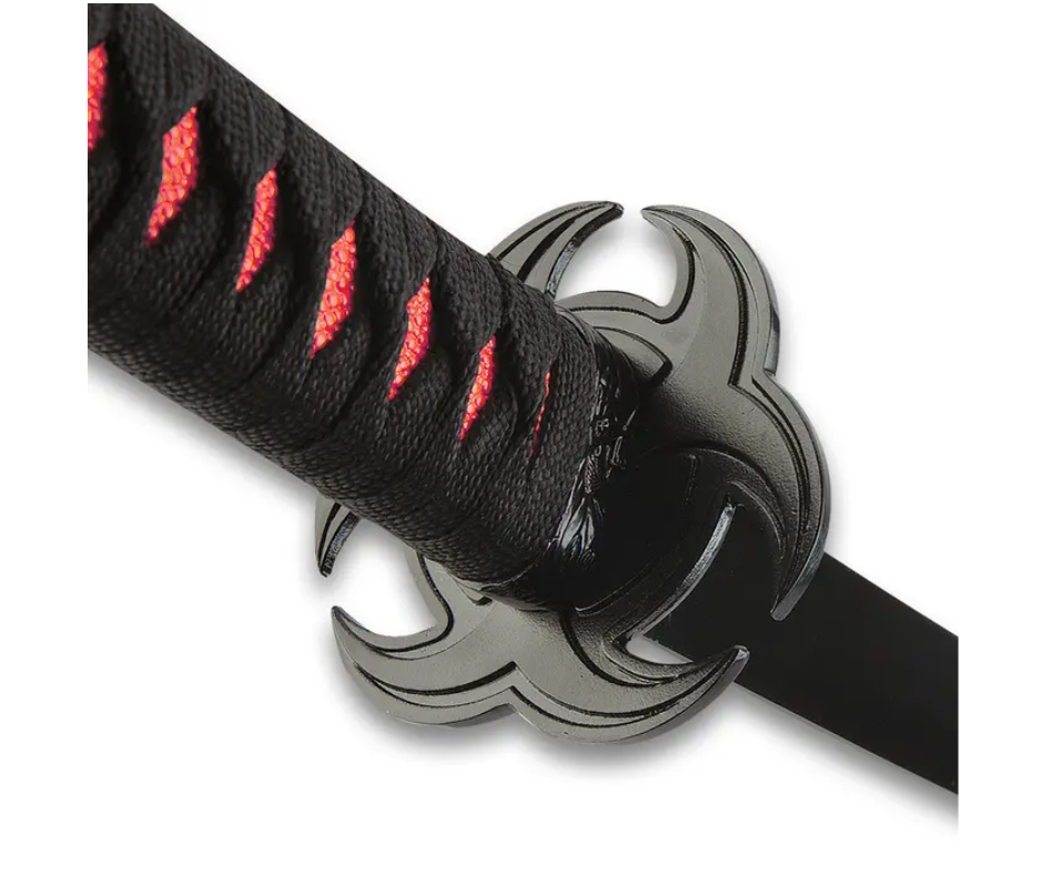 Red Bio-Hazard Katana And Sheath - AnyTime Blades