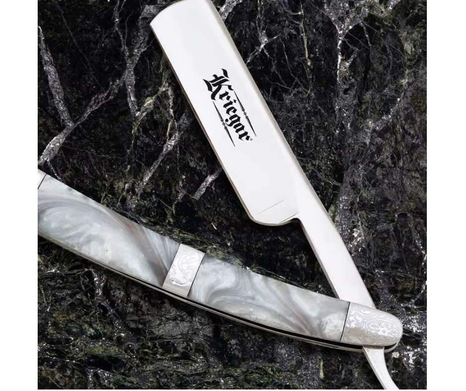 Kriegar Pearl Razor Folding Knife - AnyTime Blades