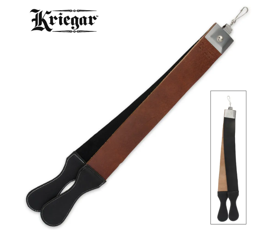 Kriegar Cow and Rexene 21" Leather Strop - AnyTime Blades