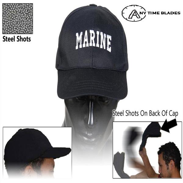 Black MARINES Baseball SAP Cap - AnyTime Blades