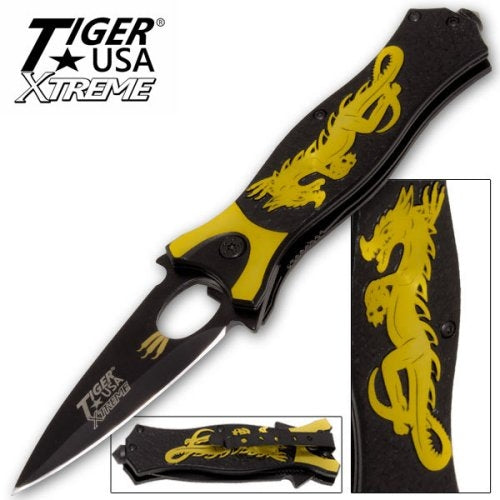 Tiger USA Xtreme Dragon's Edge Assisted Opening Pocket Knife - AnyTime Blades