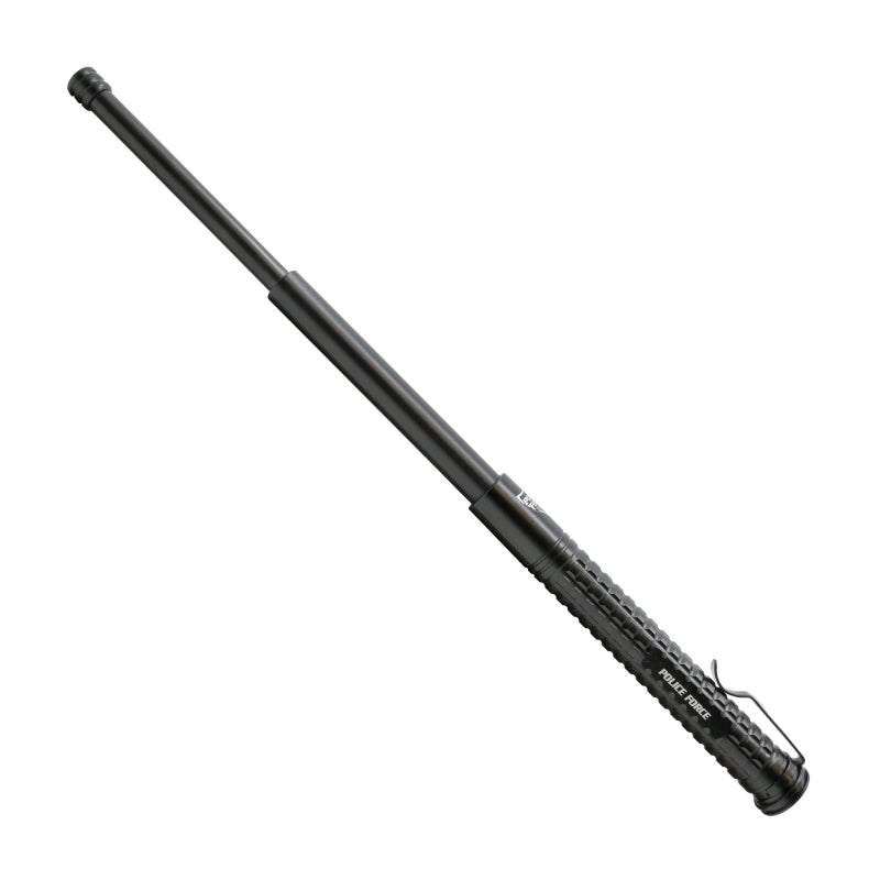 Police Force 16 Inch Tail Press EZ Close Aircraft Aluminum Expandable Baton - AnyTime Blades