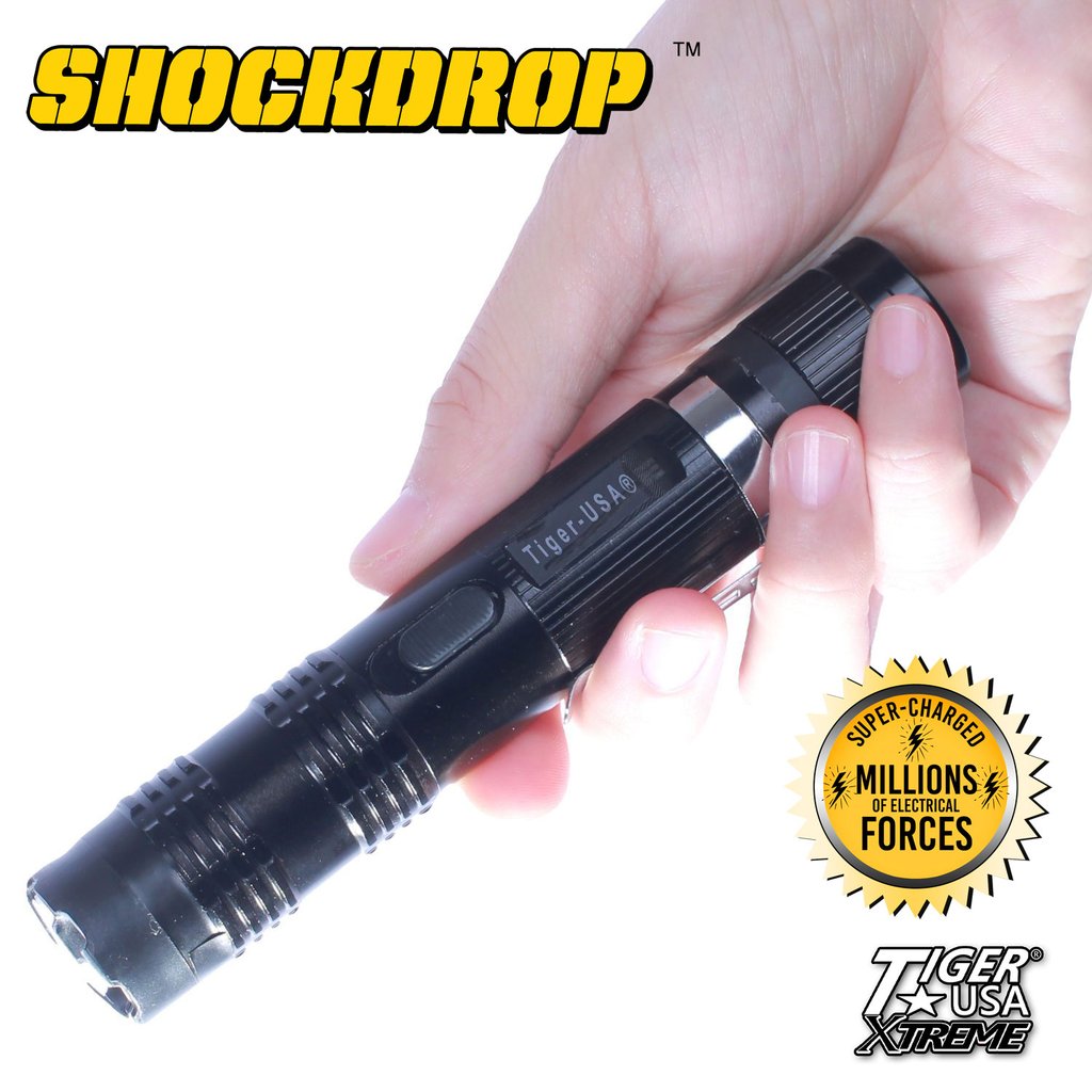 SHOCKDROP Tiger-USA Xtreme® 100 Mill Stun Gun Flashlight - AnyTime Blades