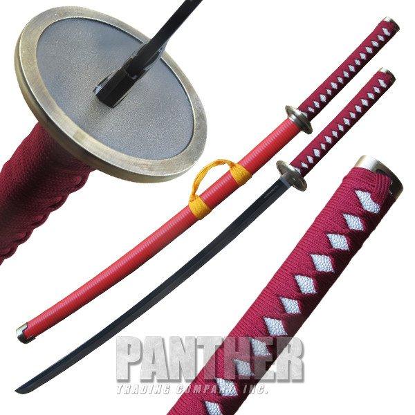 Red Jacket Katana Samurai Sword with Scabbard - AnyTime Blades