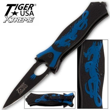 Tiger USA Xtreme Dragon's Edge Assisted Opening Pocket Knife - AnyTime Blades