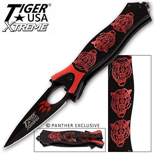 Tiger USA Xtreme Tiger Roar Knife - Red - AnyTime Blades