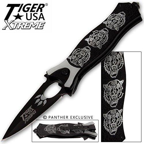 Tiger USA Xtreme Tiger Roar Knife - Silver - AnyTime Blades