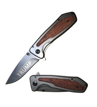 Trump " Make America Great Again" Rustic Assisted Opening Knife - AnyTime Blades